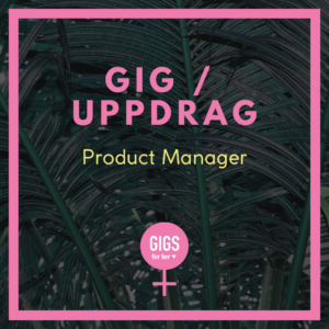 Gig / uppdrag Product Manager
